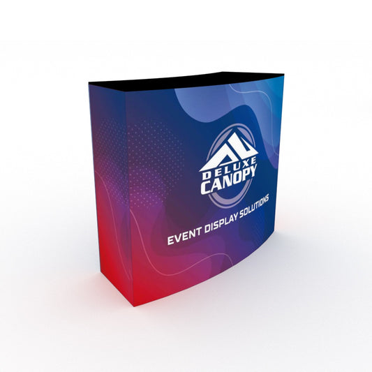 Curved Tension Fabric Counter | Trade Show Display Counters - Deluxe Canopy