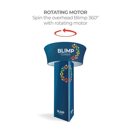 15.25ft Blimp Triangular Tower with Rotating Blimp