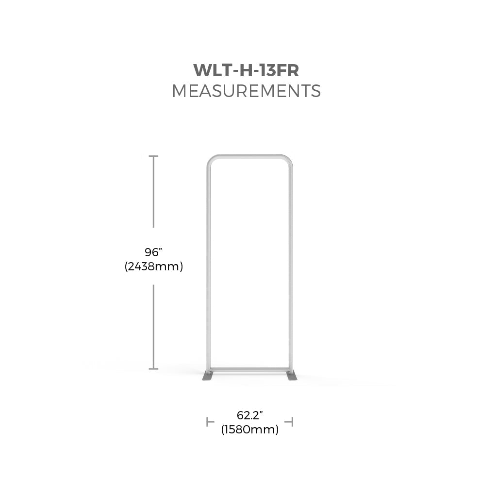 WaveLight® LED Backlit Tension Fabric Display 3ft Frame Size