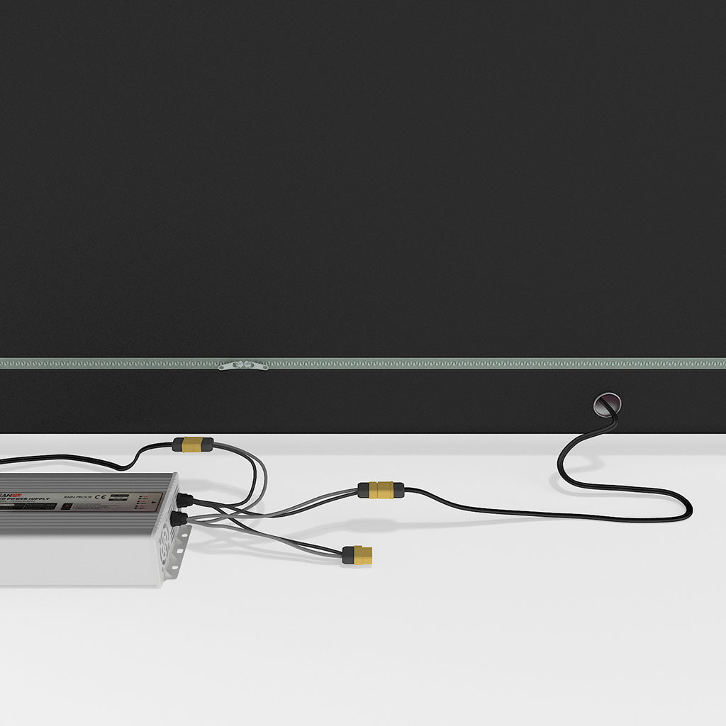 WaveLight® LED Backlit Tension Fabric Display 5ft Lighting Installation