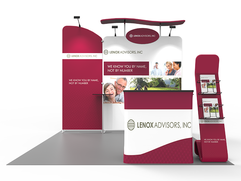 10x10ft Exhibition Booth Display DC-34 | Deluxe Canopy