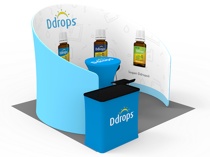 10X10 TRADE SHOW BOOTH DC-09