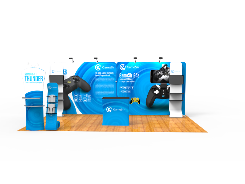 10x20FT Exhibition Booth Display DC-14 | Deluxe Canopy