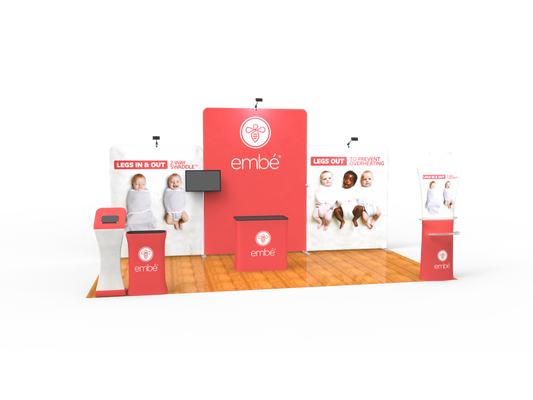 10x20FT Exhibition Booth Display DC-15 | Deluxe Canopy