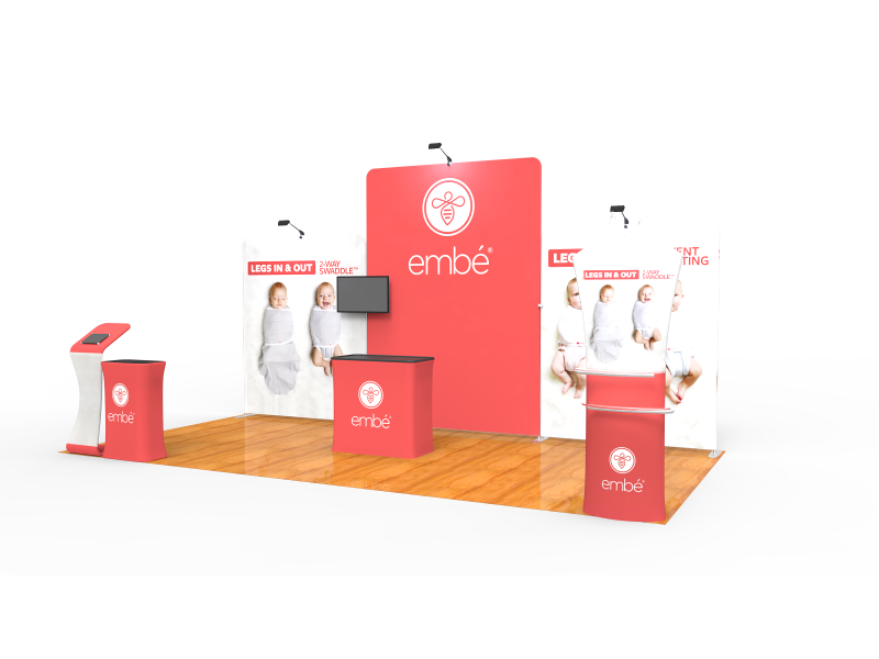 10x20FT Exhibition Booth Display DC-15 | Deluxe Canopy