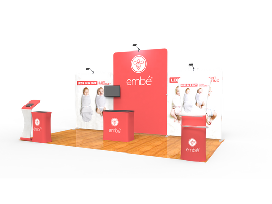 10x20FT Exhibition Booth Display DC-15 | Deluxe Canopy