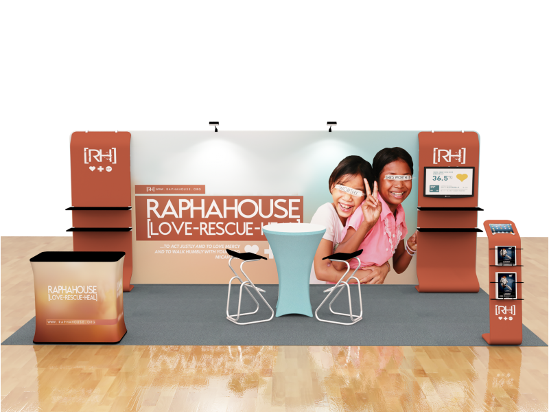10x20FT Exhibition Booth Display DC-10 | Deluxe Canopy