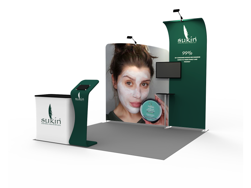 10x10ft Exhibition Booth Display DC-01 | Deluxe Canopy