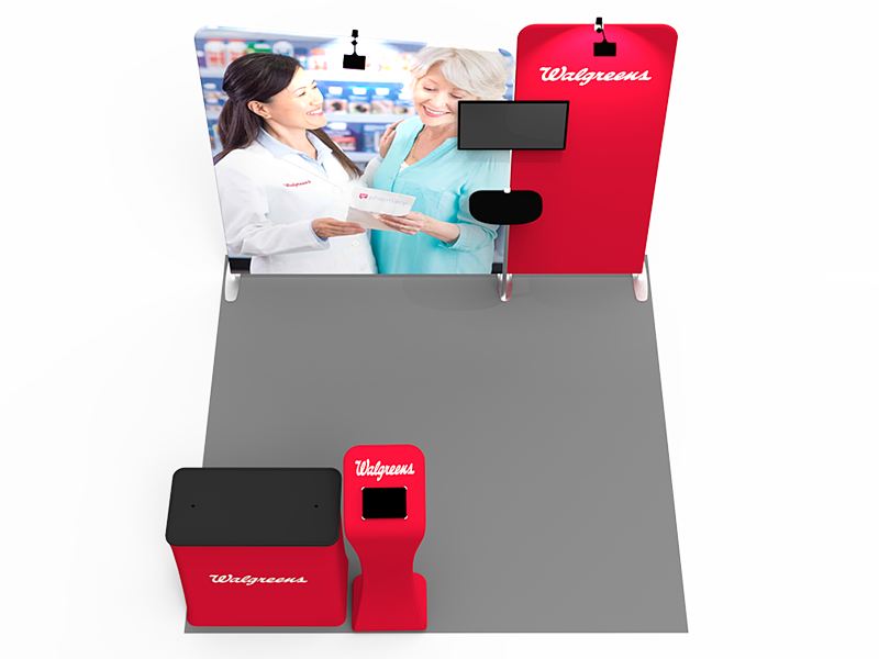 10x10ft Exhibition Booth Display DC-47 | Deluxe Canopy