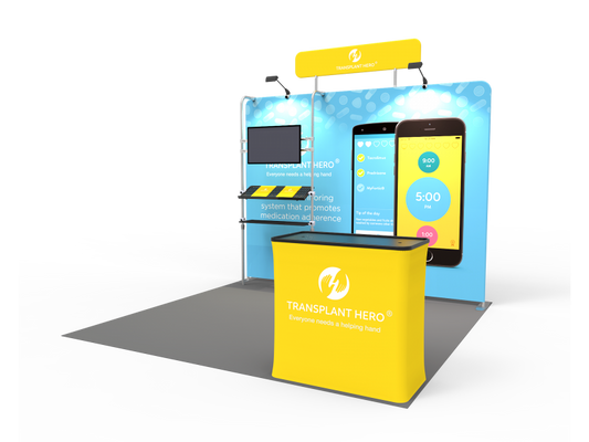 10x10ft Exhibition Booth Display DC-12 | Deluxe Canopy