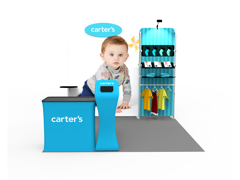 10x10ft Exhibition Booth Display DC-14 | Deluxe Canopy