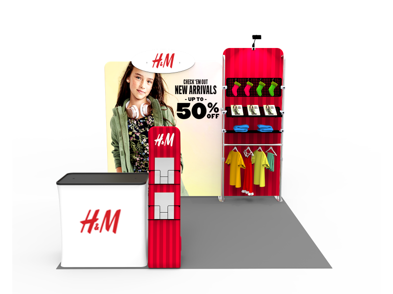 10x10ft Exhibition Booth Display DC-17 | Deluxe Canopy
