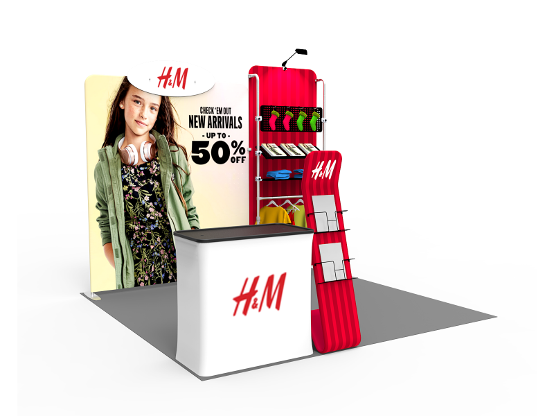 10x10ft Exhibition Booth Display DC-17 | Deluxe Canopy