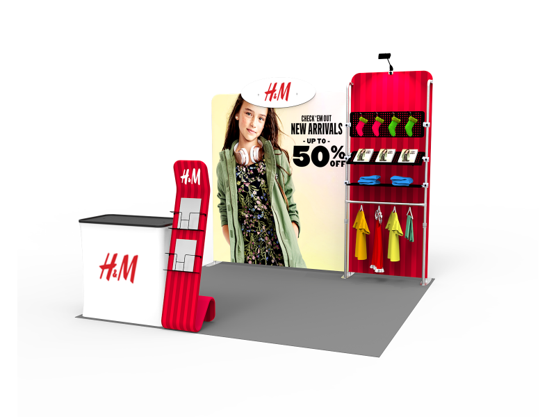 10x10ft Exhibition Booth Display DC-17 | Deluxe Canopy