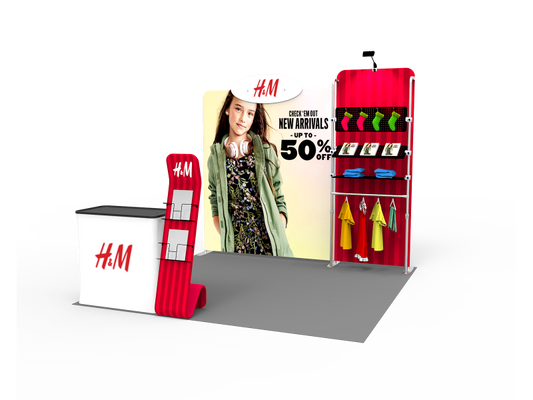 10x10ft Exhibition Booth Display DC-17 | Deluxe Canopy