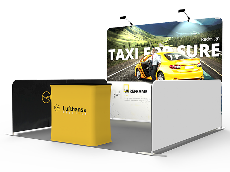 10x10ft Exhibition Booth Display DC-46 | Deluxe Canopy
