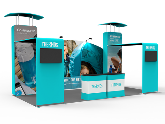 10x20FT Exhibition Booth Display DC-08 | Deluxe Canopy