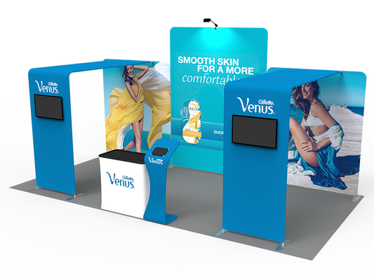 10x20FT Exhibition Booth Display DC-25 | Deluxe Canopy
