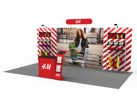 10x20FT Exhibition Booth Display DC-09 | Deluxe Canopy