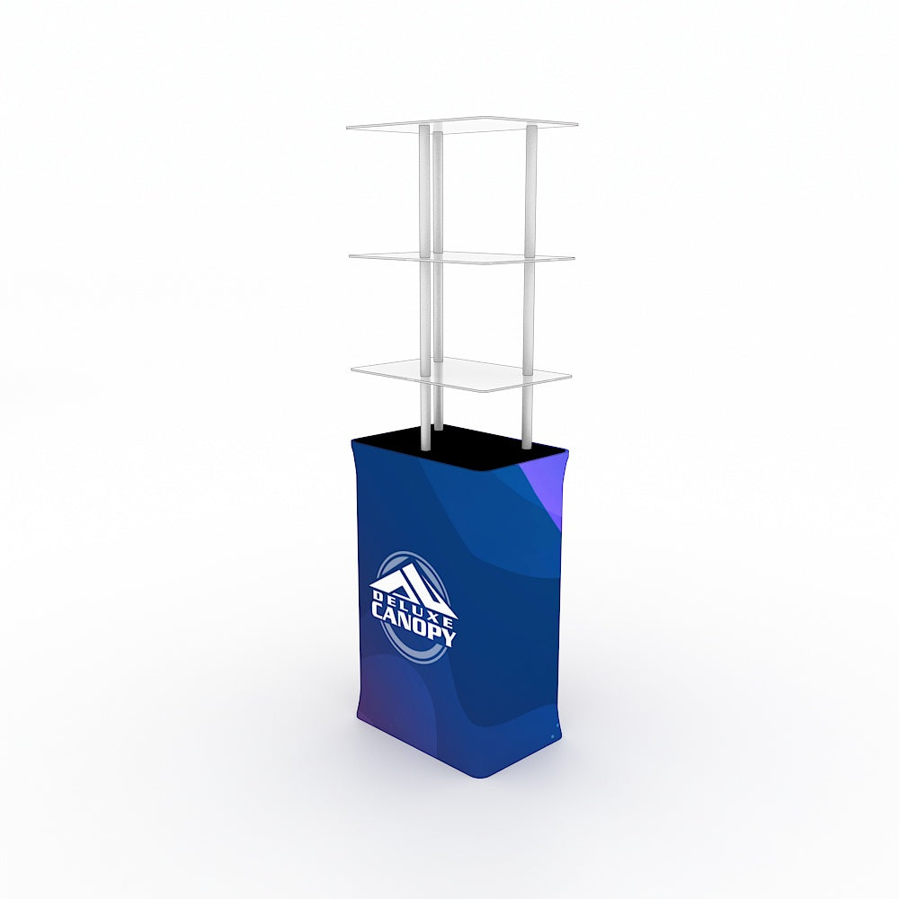 Display Rack Topper Custom Printed Trade Show Display Tower Racks – Deluxe Canopy