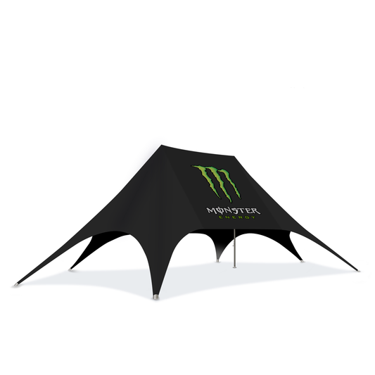 Custom Printed Double Pole Star Tent | Event Spider Tent Shelter - Deluxe Canopy