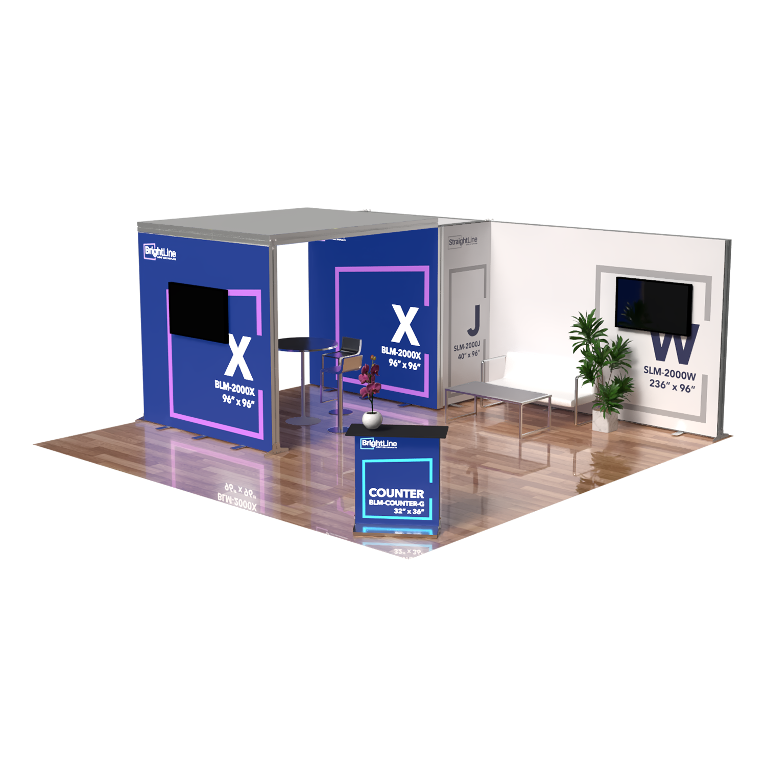 BrightLine 20×20 Island Display Kit 2
