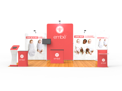 10x20FT Exhibition Booth Display DC-15 | Deluxe Canopy