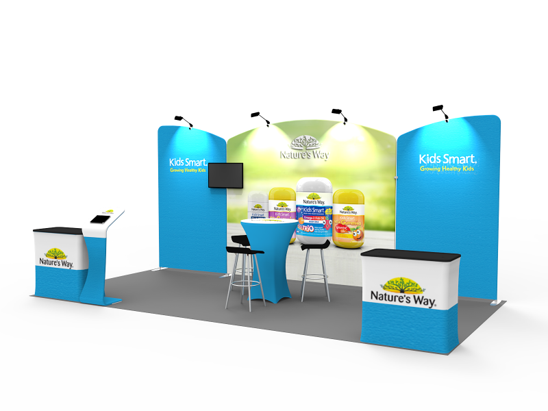 10x20FT Exhibition Booth Display DC-16 | Deluxe Canopy