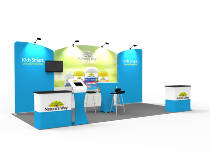 10x20FT Exhibition Booth Display DC-16 | Deluxe Canopy