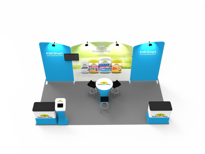 10x20FT Exhibition Booth Display DC-16 | Deluxe Canopy
