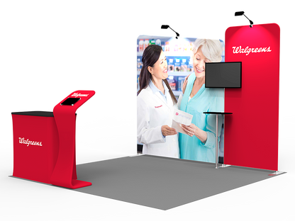 10x10ft Exhibition Booth Display DC-47 | Deluxe Canopy