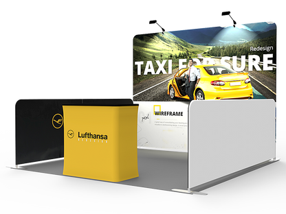 10x10ft Exhibition Booth Display DC-46 | Deluxe Canopy
