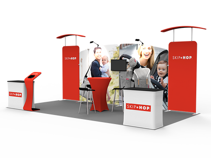 10x20FT Exhibition Booth Display DC-20 | Deluxe Canopy