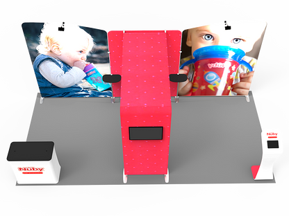 10x20FT Exhibition Booth Display DC-23 | Deluxe Canopy