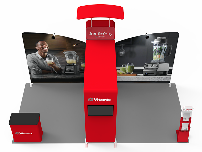 10x20FT Exhibition Booth Display DC-24 | Deluxe Canopy