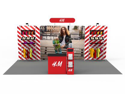 10x20FT Exhibition Booth Display DC-09 | Deluxe Canopy