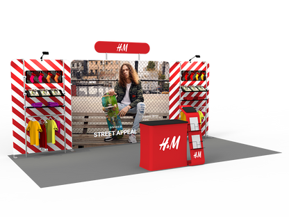 10x20FT Exhibition Booth Display DC-09 | Deluxe Canopy